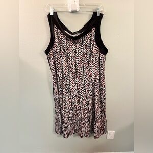Perceptions Black and White Sleeveless Mini Sundress